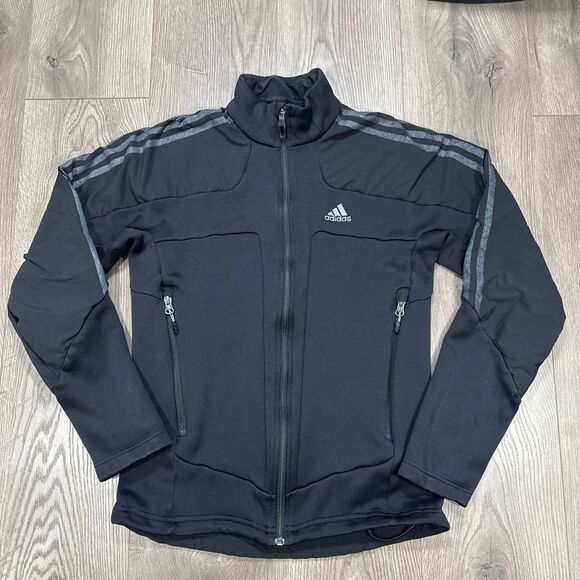 Adidas Terrex Swift Fleece Running Black Zipup Jacket Womens Medium - Picture 2 of 6